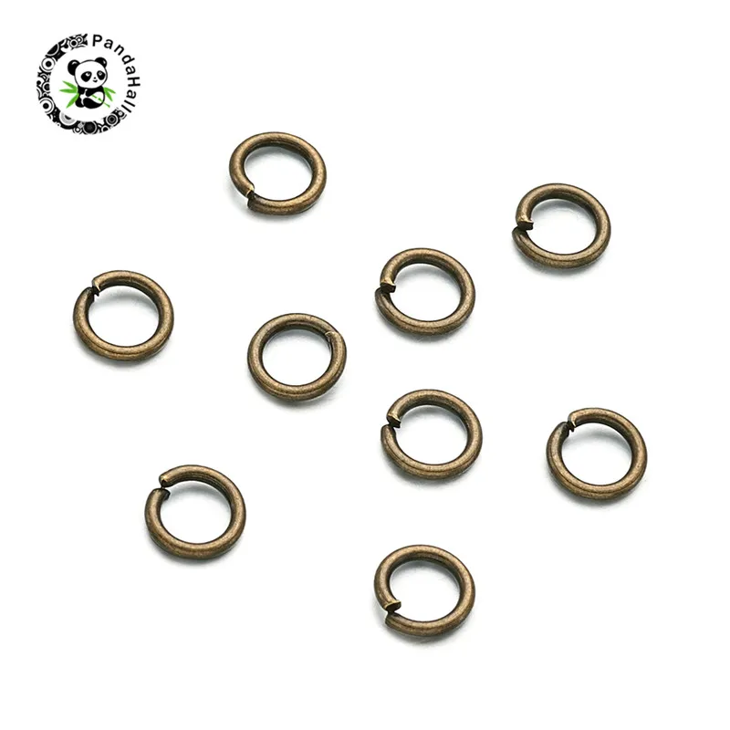 Pandahall 10g Brass Jump Rings Close but Unsoldered Split Rings for Jewelry Findings DIY Necklace Bracelet  6x1mm about 90pcs