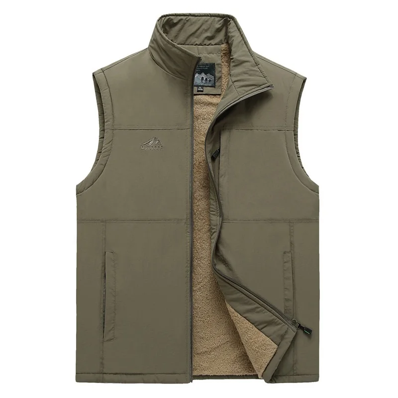 

Men's Vests Winter Sleeveless Vest Men Casual Thicken Travels Vest Outdoors Warm Vest Waistcoat Male Clothes Plus size 6XL 7XL