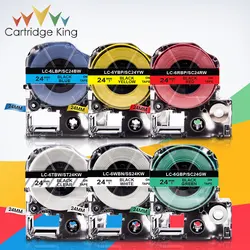 16 Color 24mm Label Tape for Epson ST24KW SS24KW SC24KZ SD24BW ST24BW Label Maker for King Jim LW-700 LW-700 Tepra Pro Printer