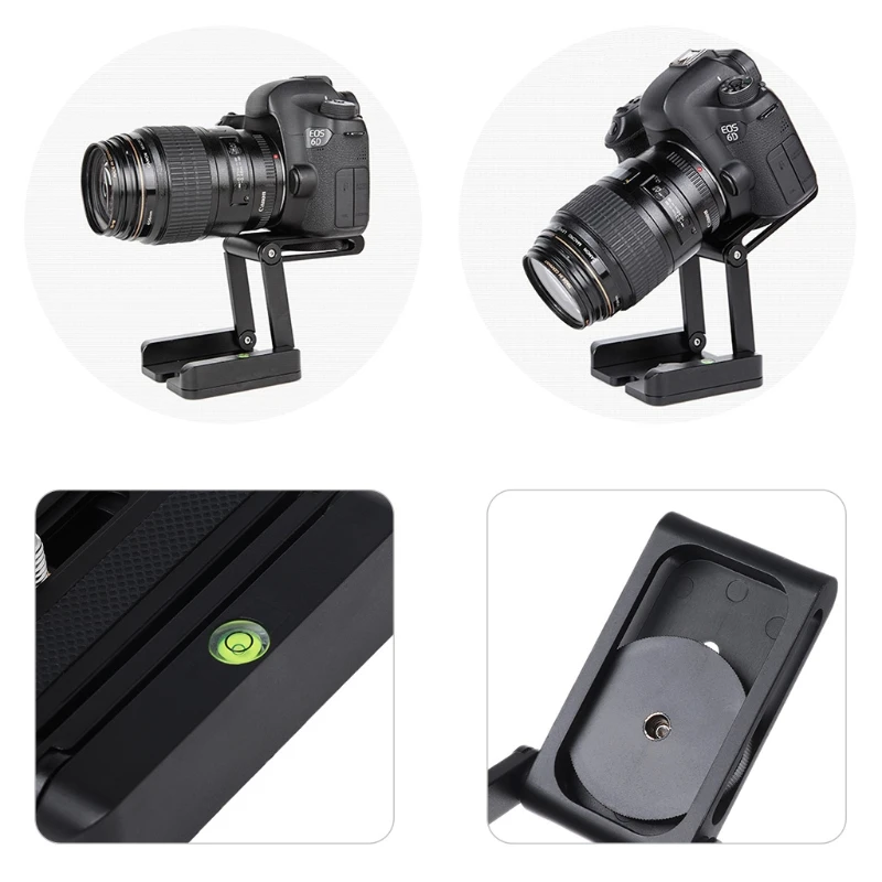 Portable Z-Type Camera Folding Tripod Pan Tilt Ball Head Desktop Stand Holder