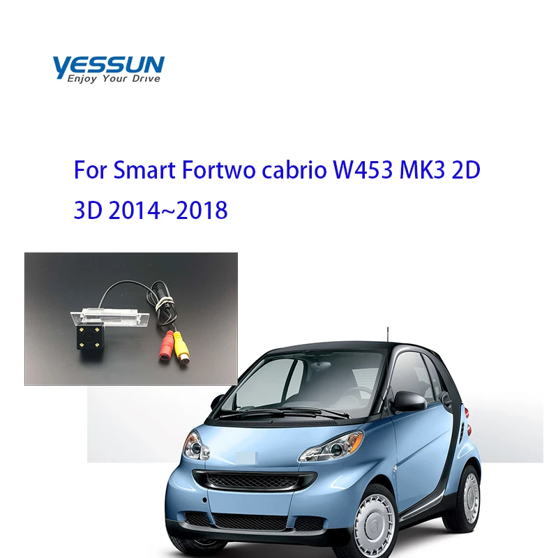 Car Camera For Smart Fortwo cabrio W453 MK3 2D 3D 2014~2018 Rear View camera/ CCD NightVision Parking reversing camera