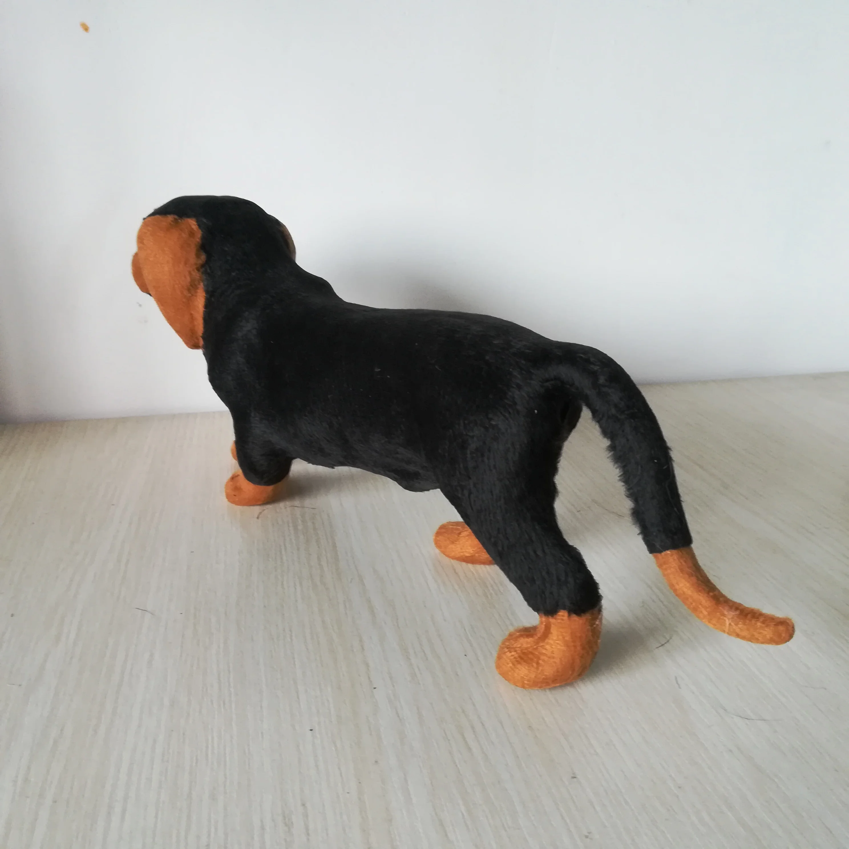 about 33x13cm real life toy black Dachshund dog polyethylene&furs Dachshund model prop,home decoration Xmas gift w1069