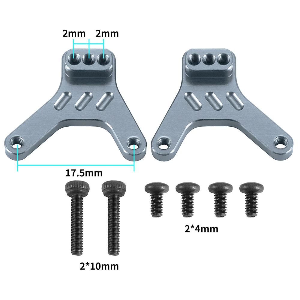 YEAHRUN Aluminiowe tylne wieże amortyzatorów CNC do Kyosho Jimny 1/18 MINI-Z 4x4 JEEP Wrangler Hilux 1/24 RC Crawler Car Parts