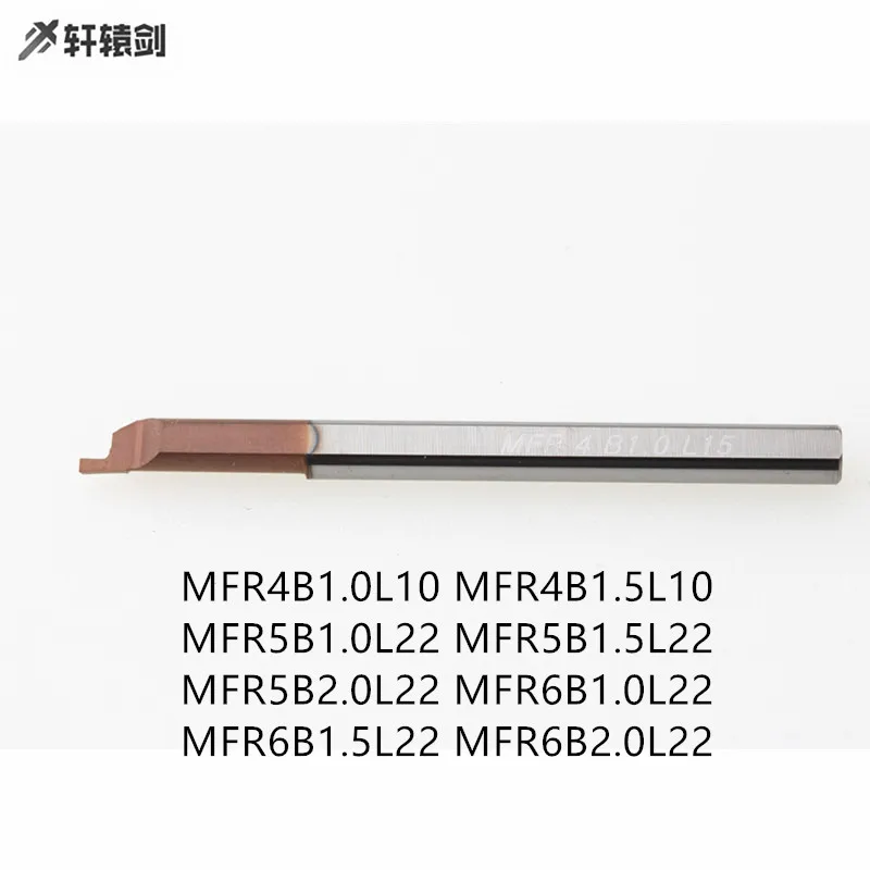 MFR4 B1.0 L10 MFR4 B1.5 L10 MFR5 B2.0 L22 MFR6 B1.0 L22 نهاية الوجه الحز القاطع الفنزويلى سبائك الصلب مخرطة طلاء الحفر الداخلية الطور