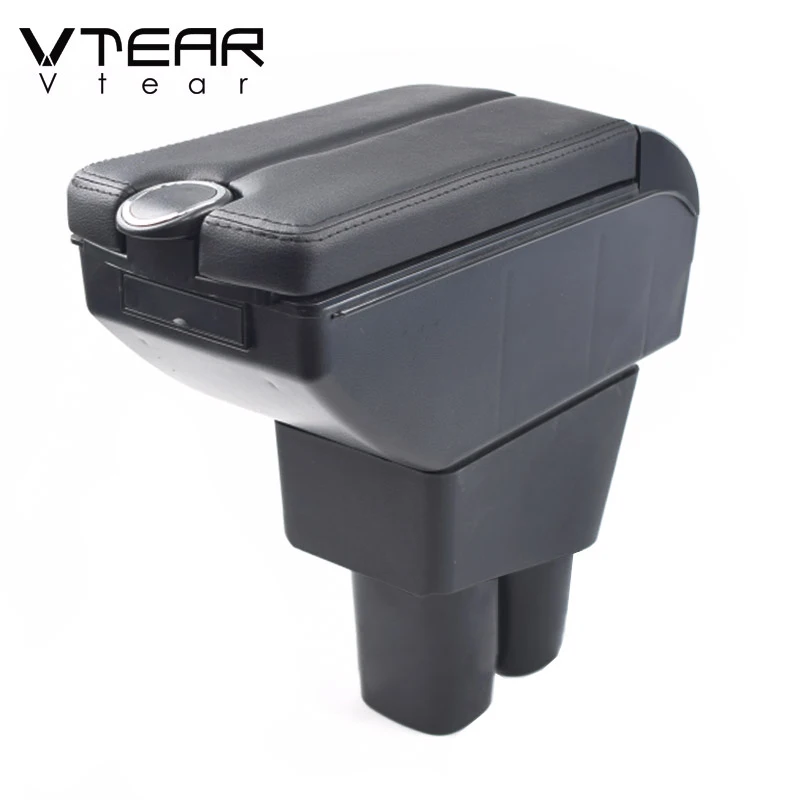 Vtear Armrest Center Console Storage Box USB Arm Rest Car-Styling Decoration Interior Accessories Parts For Honda City 2012 2018