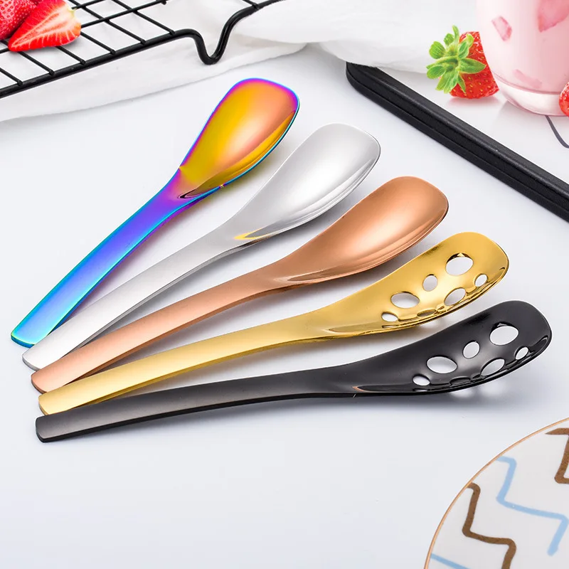 6/5 Pcs Mini Creative Coffee Spoons 304 Stainless Steel High Quality Gold Dessert Stirring Spoon Cute Kitchen Tools Dropshipping