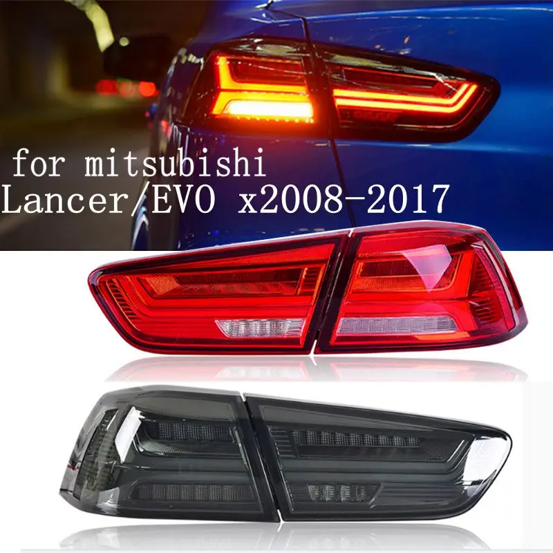 

Pair Rear LED Tail Brake Light Lamps For M itsubishi Lancer / EVO x 2008-2017