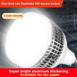 Super Bright Bulb LED Energy Saving Lamp Screw Mouth Household E27 E40 Bulb 150W Factory Room Workshop Lighting 100W High Power