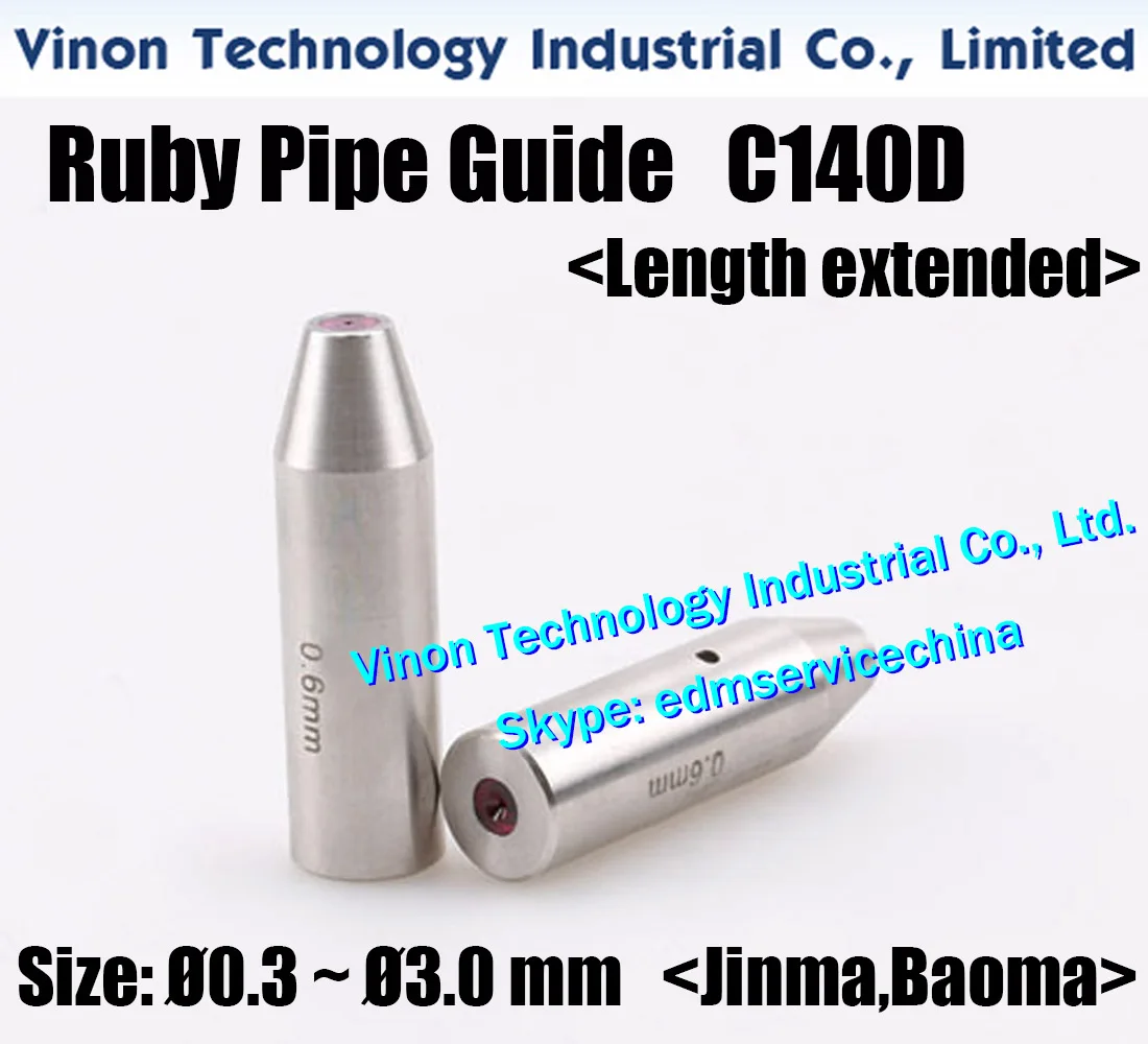 Imagem -05 - Guia de Perfuração do Tubo para Jinma Baoma Máquina de Perfuração do Furo Ruby Pipe Guide C140d Comprimento 0.33.0 mm 42 mm d