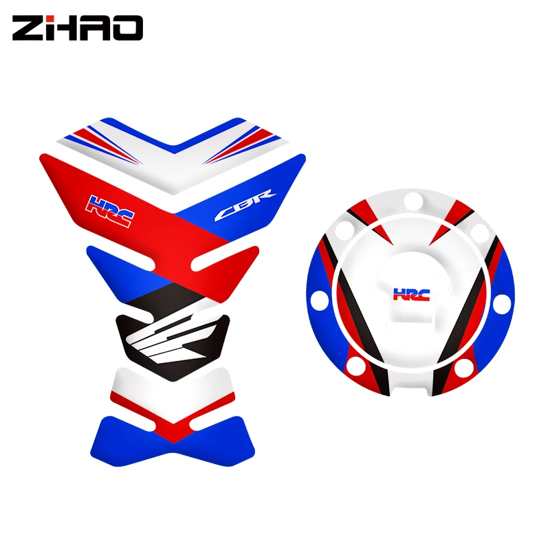 3D Motorcycle Decal For  CBR RVF VFR CBR 250 400 500 600 1000 1100 CBR 1000 RR Gas Oil Fuel Tank Pad Protector Car Sticker