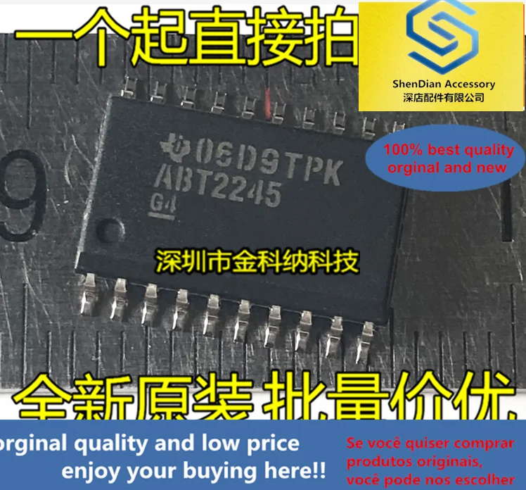 

10pcs only orginal new ABT2245 SN74ABT2245DW wide-body 7.2MM transceiver SMD SOP20 feet