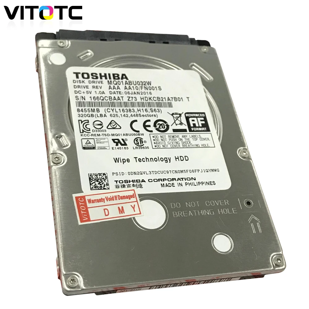 Used 320GB Wipe Technology HDD For Toshiba Copier Machine With Encryption Hard DISK DRIVE GO-00732000 MQ01ABU032W 032BW