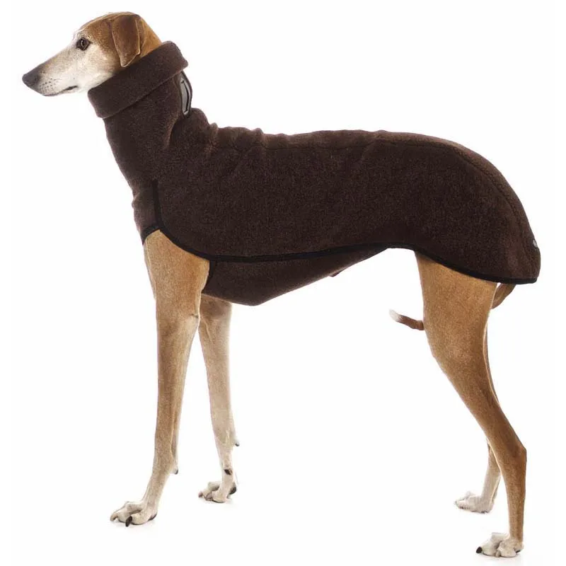 Greyhound Large Dog Clothes Autumn Turtleneck Shirt Whip Hound Stretch Fleece Vest Pet Pullover Coat for Small Medium Big Dogs