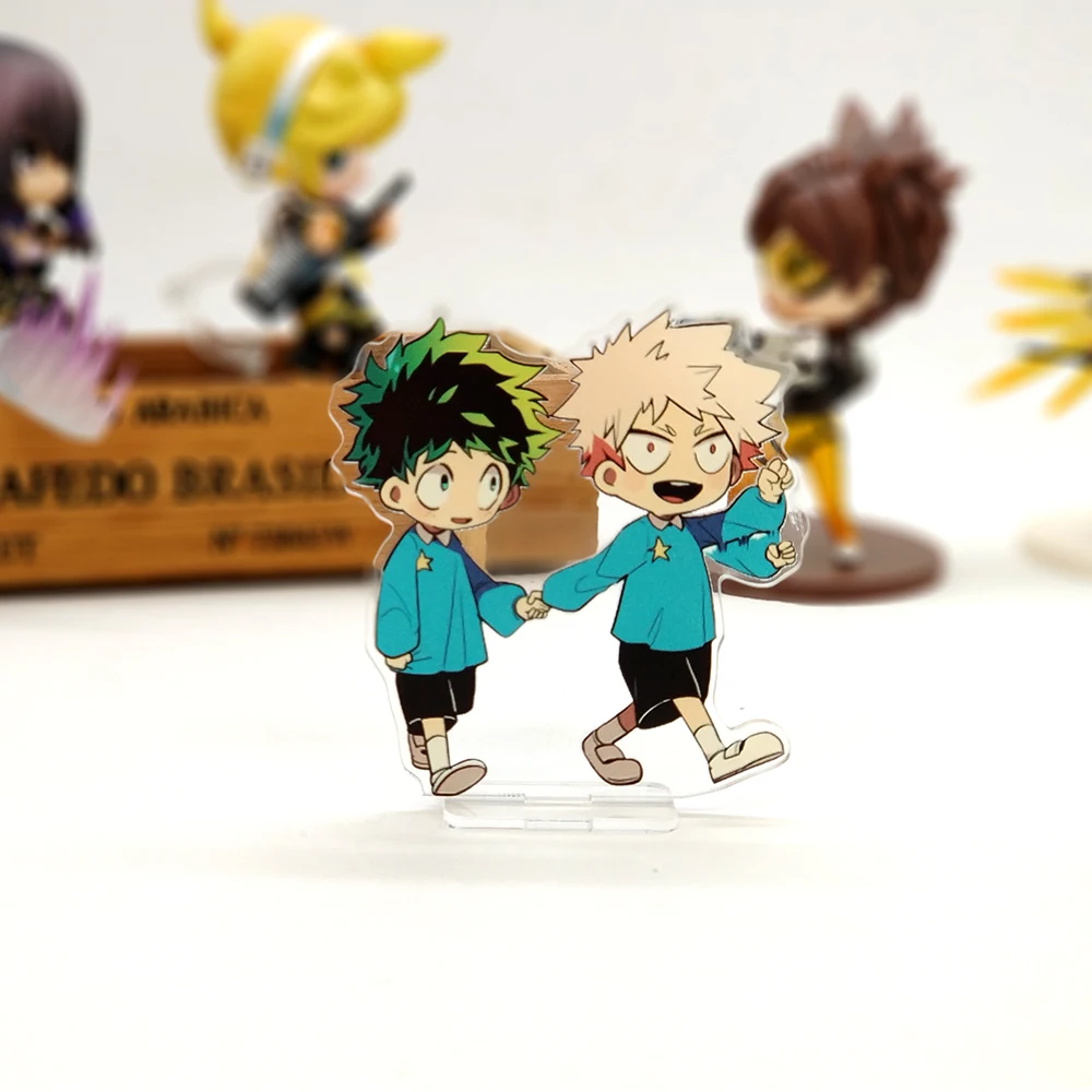 My Boku no Hero Academia childhood Midoriya Bakugo SMALL acrylic stand figure model plate holder cake topper anime boku