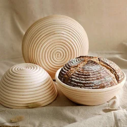 Various Shapes Natural Fermentation Rattan Basket Country Bread Baguette Dough Banneton Brotform Proofing Proving Baskets