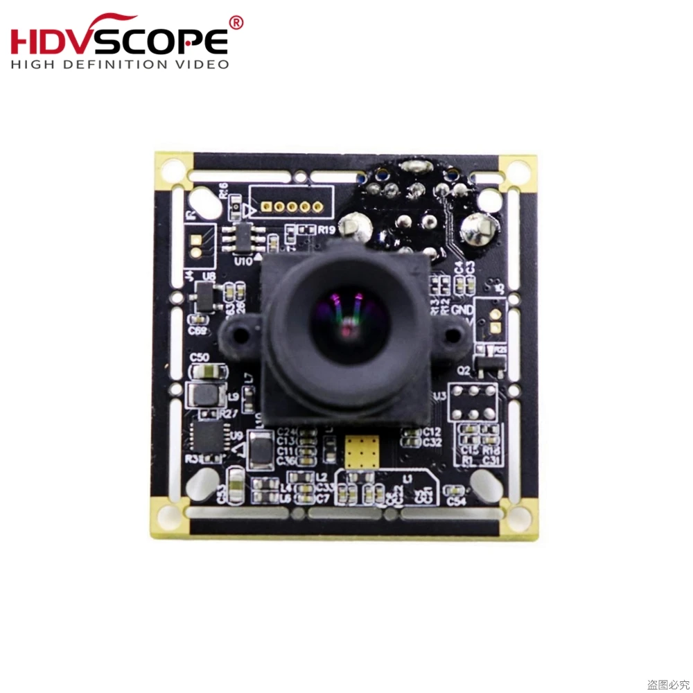 USB3.0 Monochrome 2.0MP Global shutter B/W 180fps 1600x1200 High speed Camera Module pcb board 3.6mm Lens