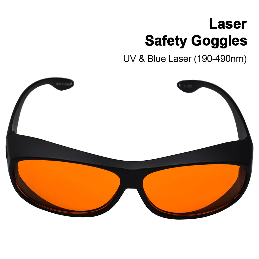 190-490nm OD4 الليزر نظارات حماية نظارات واقية درع حماية نظارات ل 40nm UV الليزر 450nm الليزر الأزرق