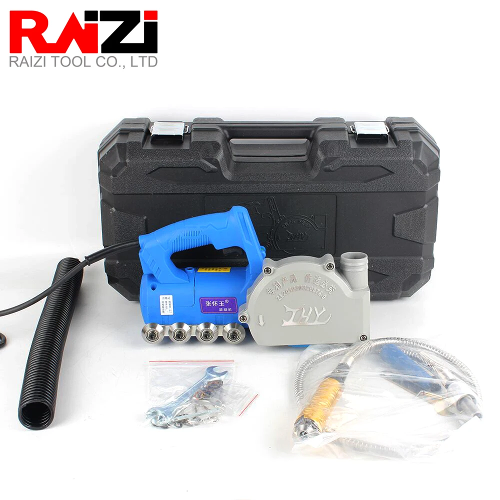 Raizi 220V Electric Ceramic Tile Gap Grout Cleaner Machine 1200w Grout Tile Slot Cutting Removal Tools