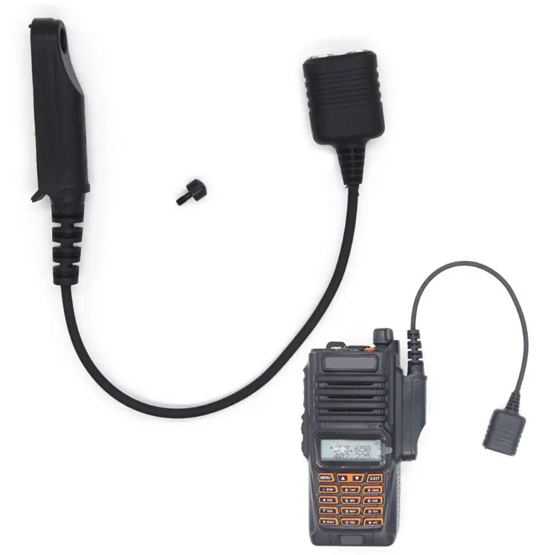 كابل محول UV-9R زائد UV-XR للماء إلى 2 دبوس مناسبة ل UV-5R UV-82 UV-S9 اسلكية تخاطب سماعة المتكلم Mic X6HB