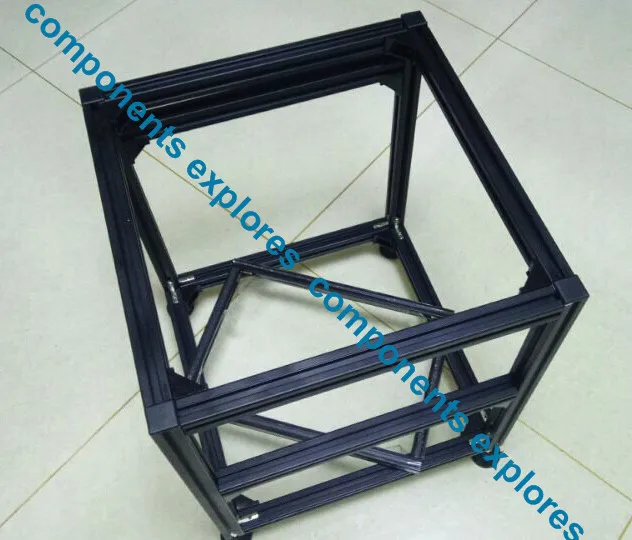 Çerçeve Hypercube Evolition 300*300*500 300*300*600 3D Baskılı Parçalar Siyah veya Gümüş renkli