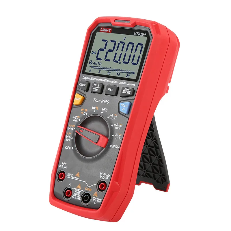 Imagem -03 - Multímetro Digital Inteligente Portátil Uni-t Automático e Manual Multifuncional Alta Precisão True Rms Ut61e Mais Ut61d Mais Ut61b +