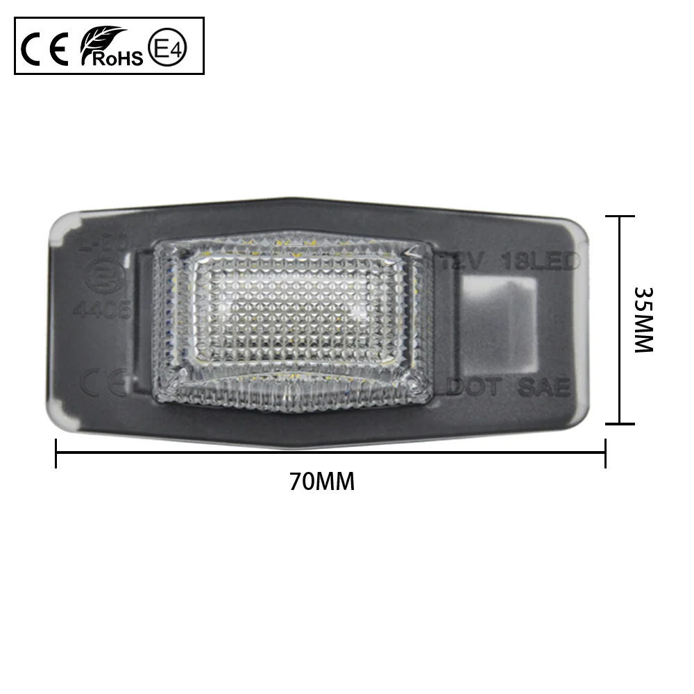 LED License Plate Light LED Number Plate Lamp No Error For Mazda Protege MPV Tribute Miata Mx5 mk2 Ford Escape Mercury Mariner