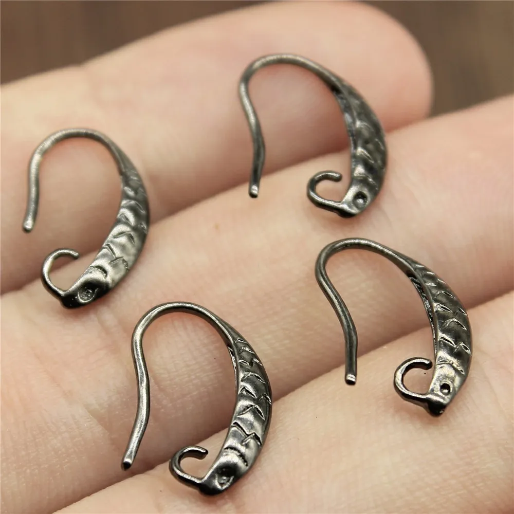 WYSIWYG 10pcs 3 Colors 16x9mm Earrings Hooks Earring Findings For DIY Earring Making Accessories Copper Material