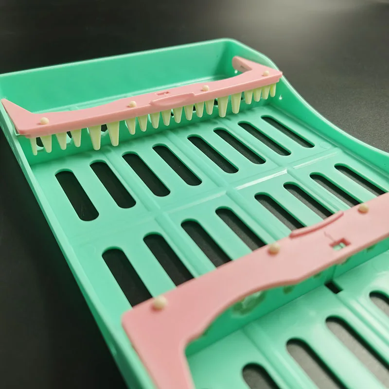 Caja de esterilización Dental, instrumento Autoclavable para herramientas de llenado de dentista, 10/5 soportes