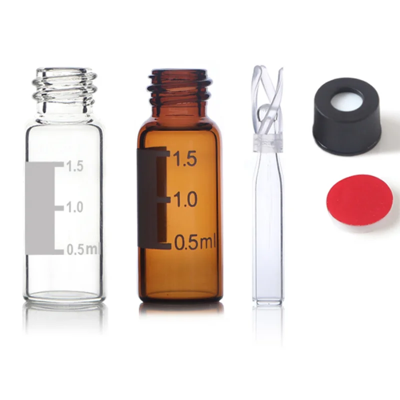 HPLC 2ml Vials Accessories 250ul Micro-Insert With Mandrel Interior And Polymer Feet Conical Tube Suits For V-9425 Bottle