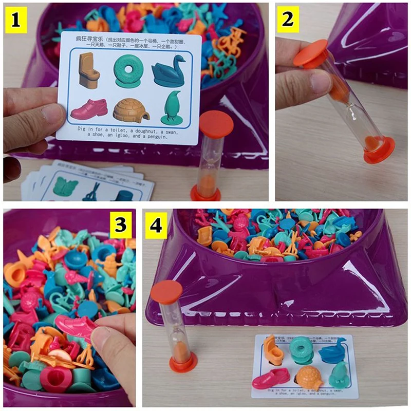 Juguetes de caza del tesoro, entrenamiento de pensamiento lógico, juego de mesa de fiesta familiar de educación temprana para padres e hijos