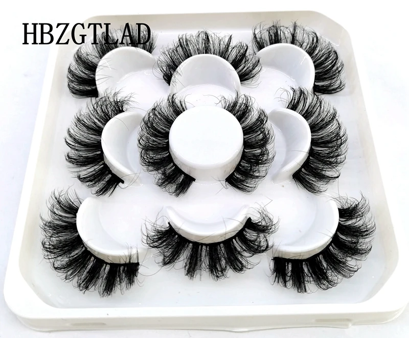 HBZGTLAD 5 Pairs natürliche falsche wimpern gefälschte wimpern lange make-up 3d nerz wimpern wimpern verlängerung nerz wimpern für schönheit