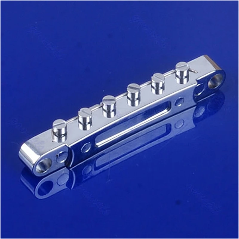 Nuovo 1 Set Chrome Guitar Bridge tune-o-matic Tailpiece Tail per Les Paul LP Style