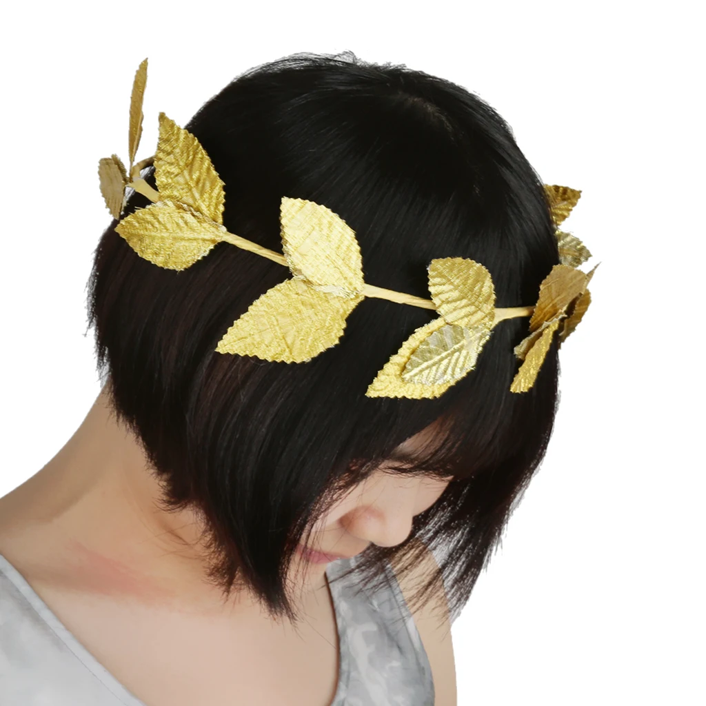 Leaf Laurel Wreath Headpiece Roman Greek Goddess  Headband Fancy Dress Costume Party Headband