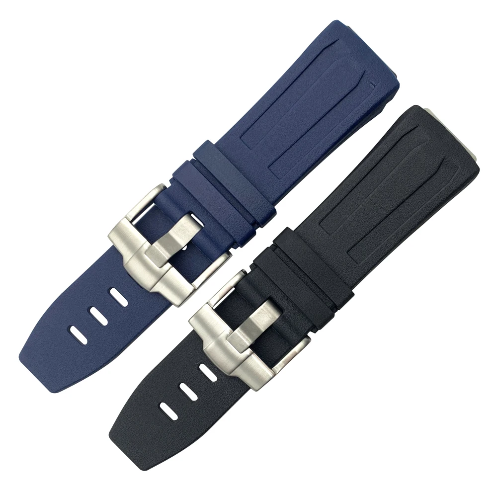 27mm black blue Rubber Watch Band For APOak Concept 26589 26560IO.OO.D002CA.01.A Watchband Replace watchband tools