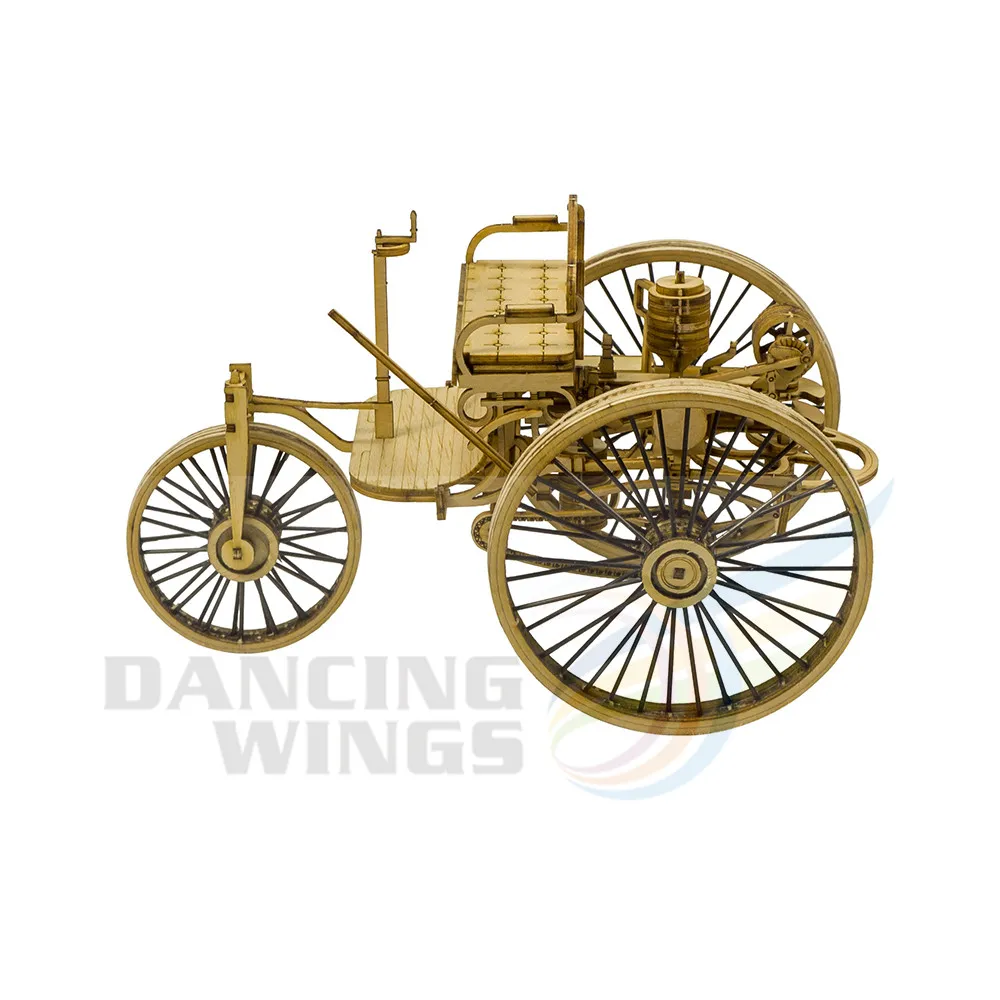 

DW Hobby Vintage Car-II (2) Wooden 3D Puzzle Classic Retro Carriage Model, Balsawood DIY Hand-Assembled Toy Home Decor VM02