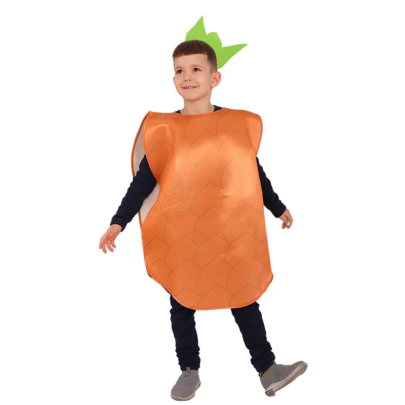 Costume d'halloween et de noël ananas pour enfants, nouveau, mignon, pour fête de carnaval, pour garçons et filles, Cosplay