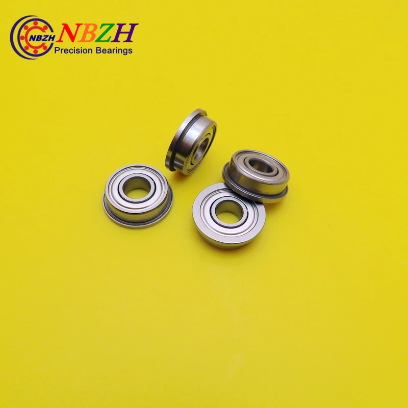 NBZH Bearing10pcs F696ZZ F696 DDRF-1560ZZ RF-1560ZZ Deep Groove Ball Bearing 6*15*17*5*1.2mm Miniature Bearing With Flange