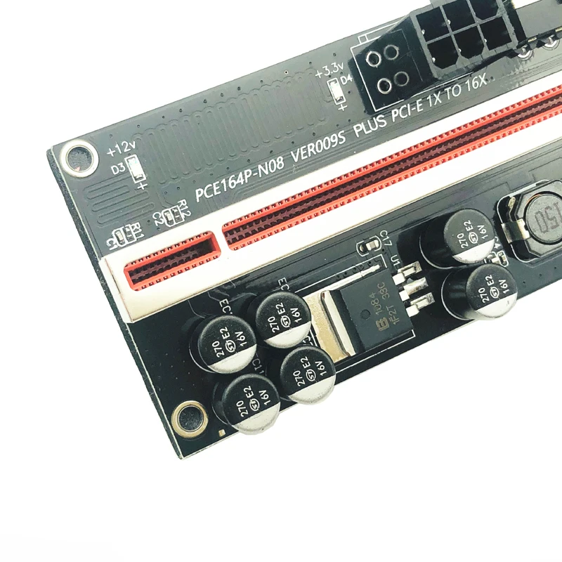 Carte adaptateur PCIE Riser 009S PLUS, USB3.0, PCI Express X16, extension GPU Cabo Riser PCIE X16, pour minage, 1 à 10 pièces