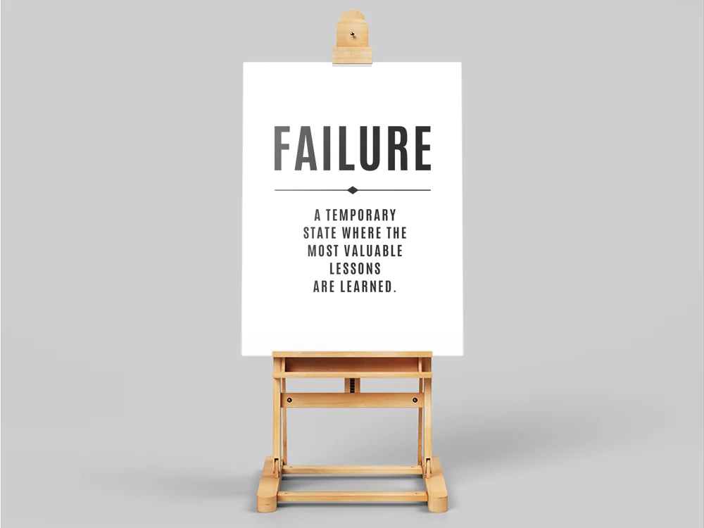 Failure Office Wall Art, Motivational Office Decor, Inspirational Print, Entrepreneur Poster Gift, Fail Quote, Business Workplac