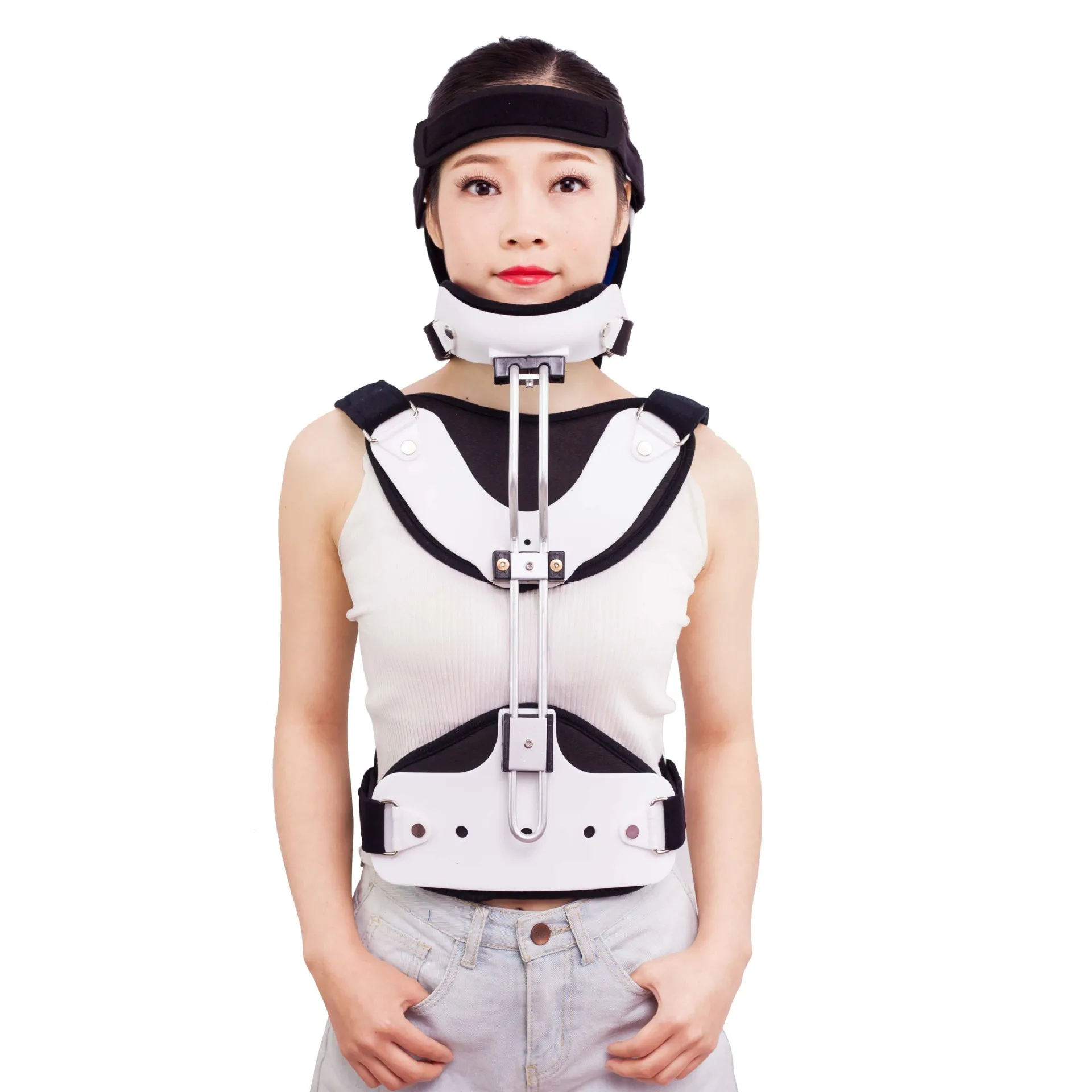 Cervical Fixation Device Adjustable Shoulder Posture Back Corrector Brace Men and Women Clavicle Support Hunching Back Trainer