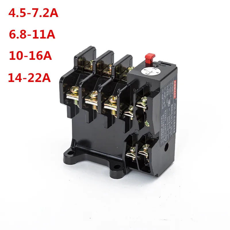 Thermal overload relay JR36-20 690V specification 7.2/11/16/22A high quality copper parts thermal overload protection relay