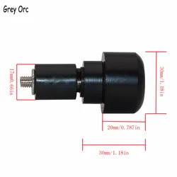 For HONDA CBR 600RR 1000RR CB 400 1300 Hand Grip Handle Bar End Cap Slider Cover Handlebar Weight of iron products 283g