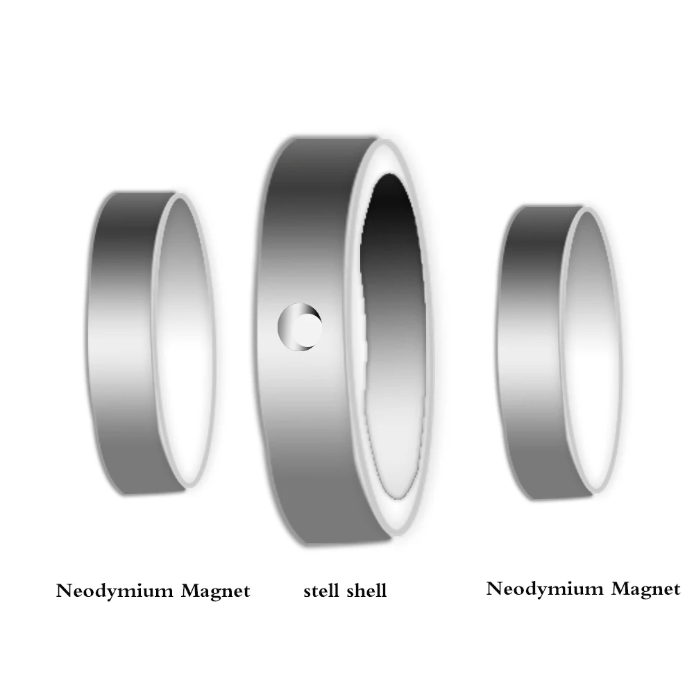 D48 - d74mm silným neodym magnetem dvojitý strana vyhledávat magnetický hák       super energie salvage rybaření magnetický stell pohár držák