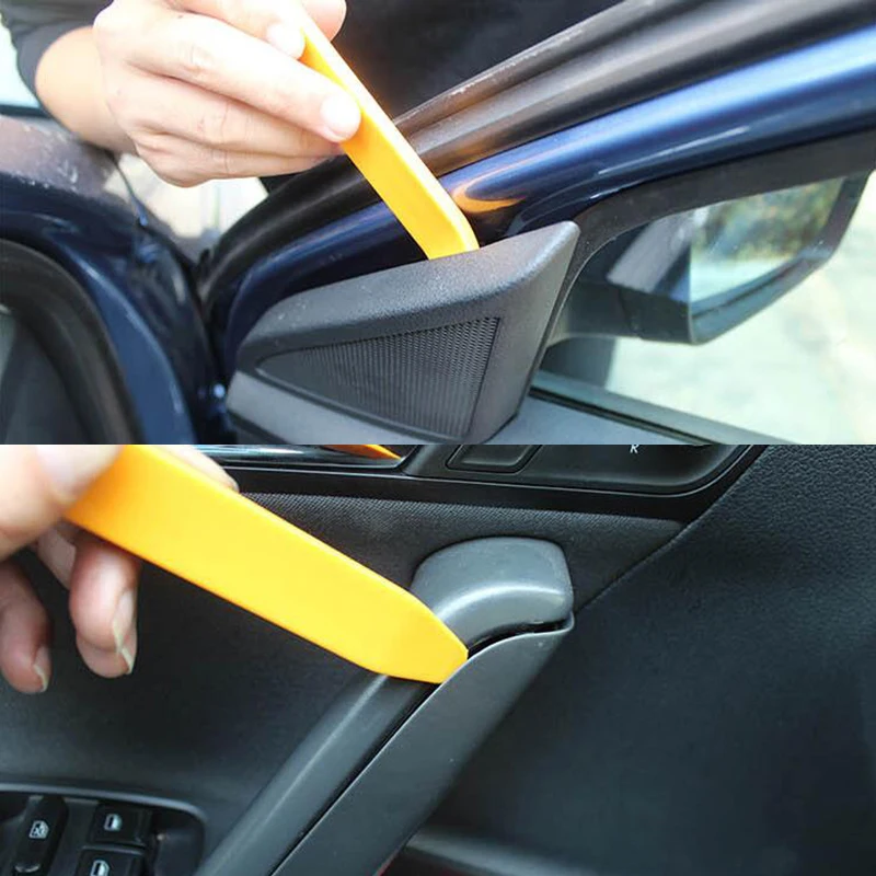 4Pcs Portable Auto Car Radio Panel Door Clip Panel Trim Dash Audio Removal Installer Pry Kit Repair Tool Hand Tool by PROSTORMER