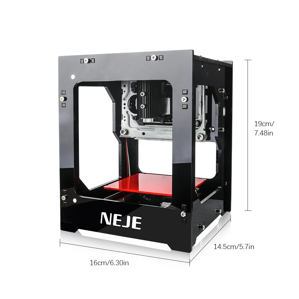 NEJE DK-8-KZ 3000mW DIY Desktop Mini CNC Laser Engraver Cutter Engraving Wood Cutting Machine Router with Bluetootwith Bluttooth