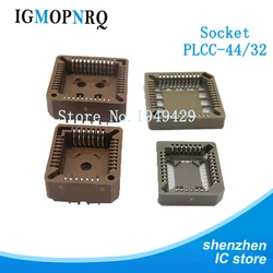 10PCS PLCC32-SMD IC Socket , PLCC44-SMD PLCC32-DIP PLCC44-DIP Socket adapter , 32 Pin PLCC Converter