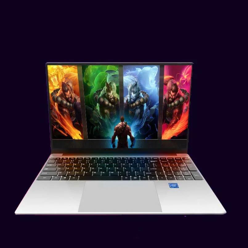 Laptop Gaming 15.6 Inci Inti Tipis Baru Notebook PC Mini Win10 8GB 256GB Komputer Laptop OEM