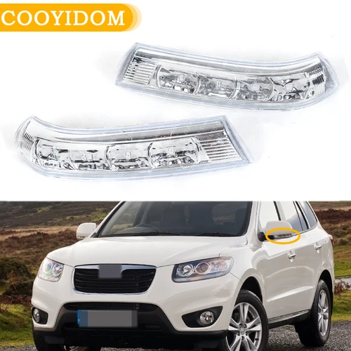 Luz de señal de giro para espejo retrovisor para Hyundai Santa Fe 2010 2011 2012 para Veracruz IX55 2007-2012 repetidor intermitente con indicador LED