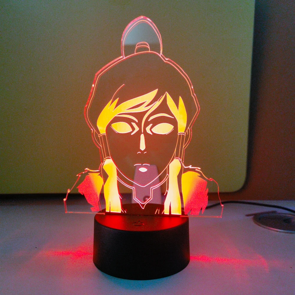 

Colorful 3D Lamp Korra Avatar The Last Airbender for Home Decor Birthday Gift Led Night Light Avatar Room Decor Light