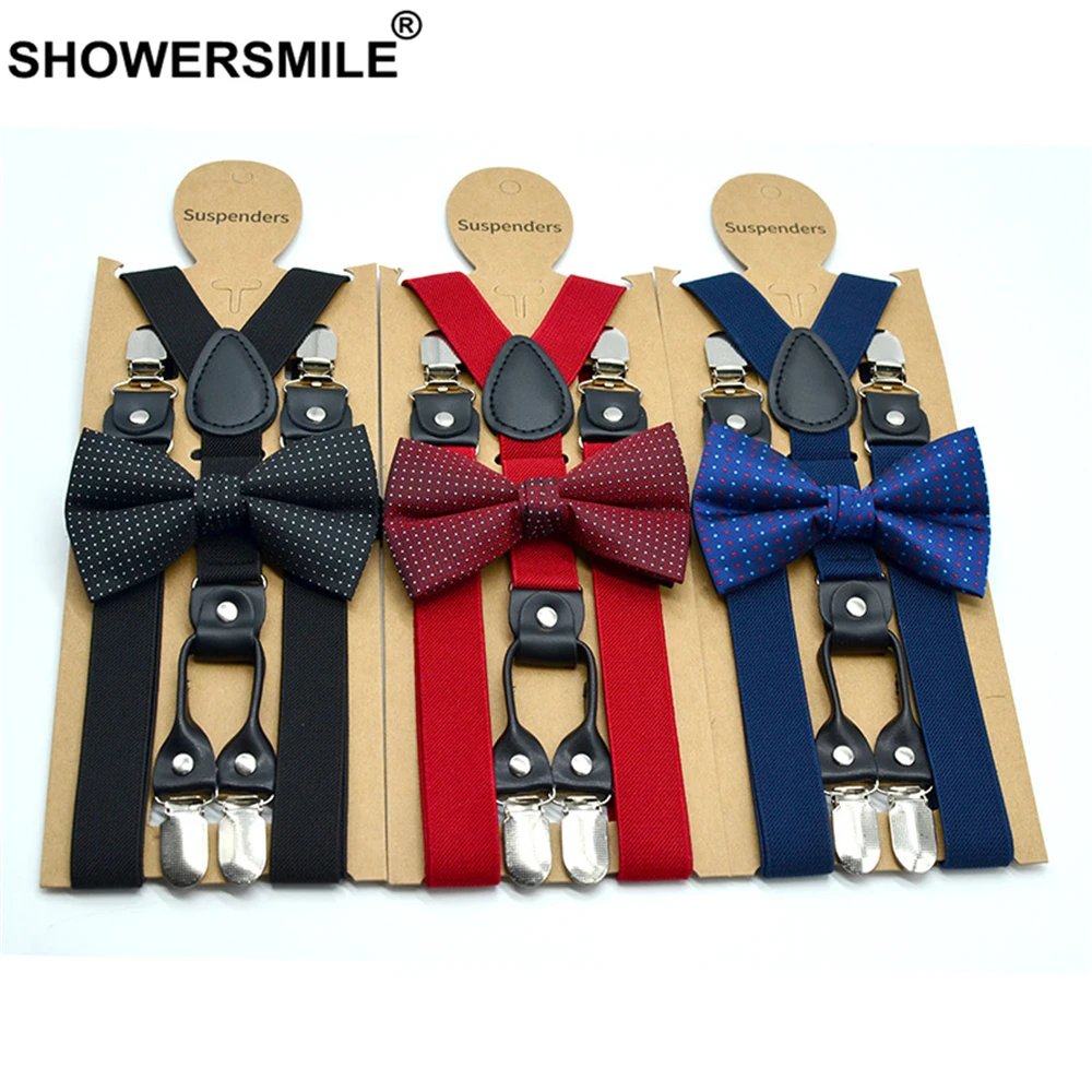 Navy Black Navy Mens Suspenders Braces 4 Clips Women Real Leather Suspenders Dress Solid Wedding Men's Braces 120cm*2.5cm